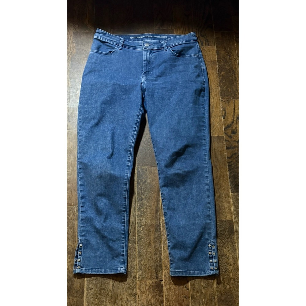 Chico's Perfect Stretch Girlfriend Slim Leg Ankle Size 1.5 (10)